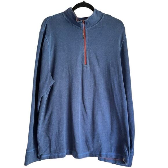 The North Face 1/4 Zip Pullover Blue XL - Picture 1 of 3